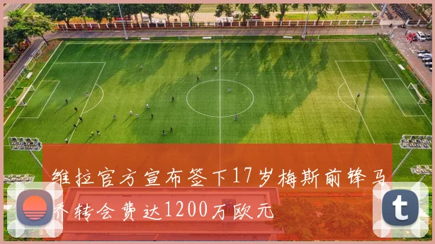 维拉官方宣布签下17岁梅斯前锋马乔转会费达1200万欧元